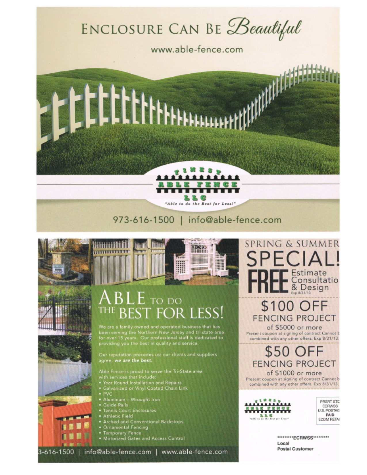 Logo for ABLE FENCE & CONSTRUCTION INC